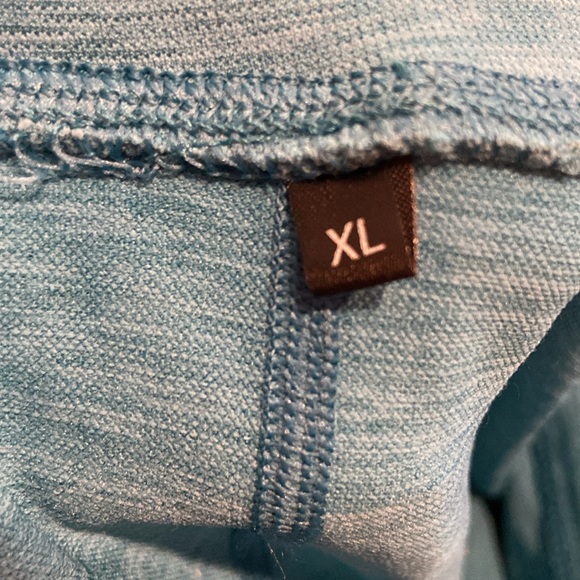 New, Alphalete Halo Leggings Vivid Blue XL Compression+ribbing High Waist - Picture 9 of 10